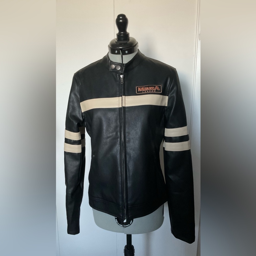 Minga London Chiara faux leather jacket size xs